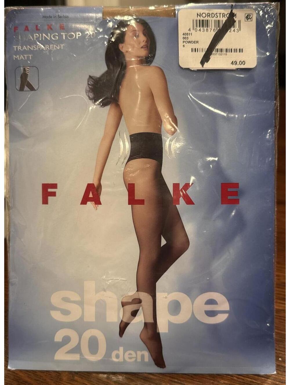 FALKE Shaping Top 20 Transparent Matt Pantyhose Powder Beige Size S